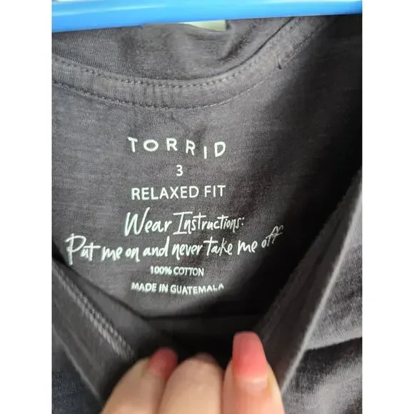 Torrid 100%Coton Tee size 3 tye dye relaxed - Picture 3 of 4